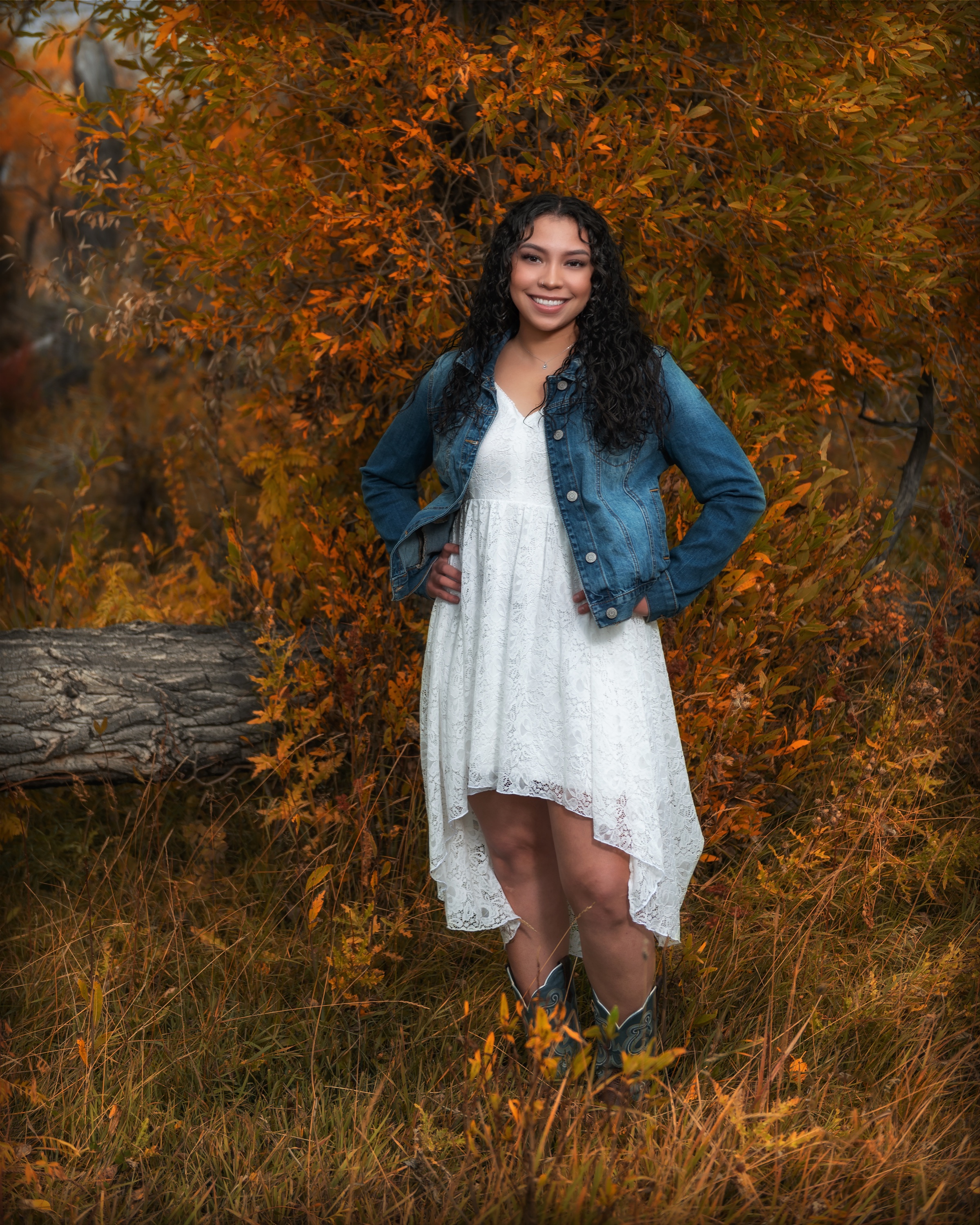 Arizona senior portrait in autumn color by Ken Stoecklin